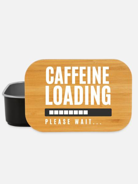 Caffeine Loading Please Wait - Lunch Box - black