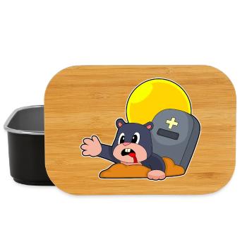 Maulwurf Halloween Grabstein - Lunch Box - Schwarz - Vorne