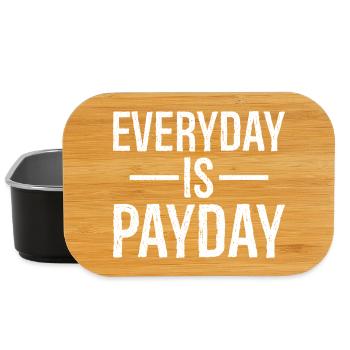 Everyday is payday funny shirt - Lunch Box - black - Front