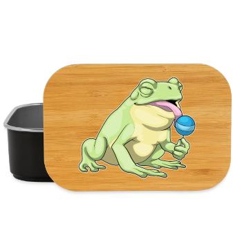 Frog Lollipop - Lunch Box - black - Front
