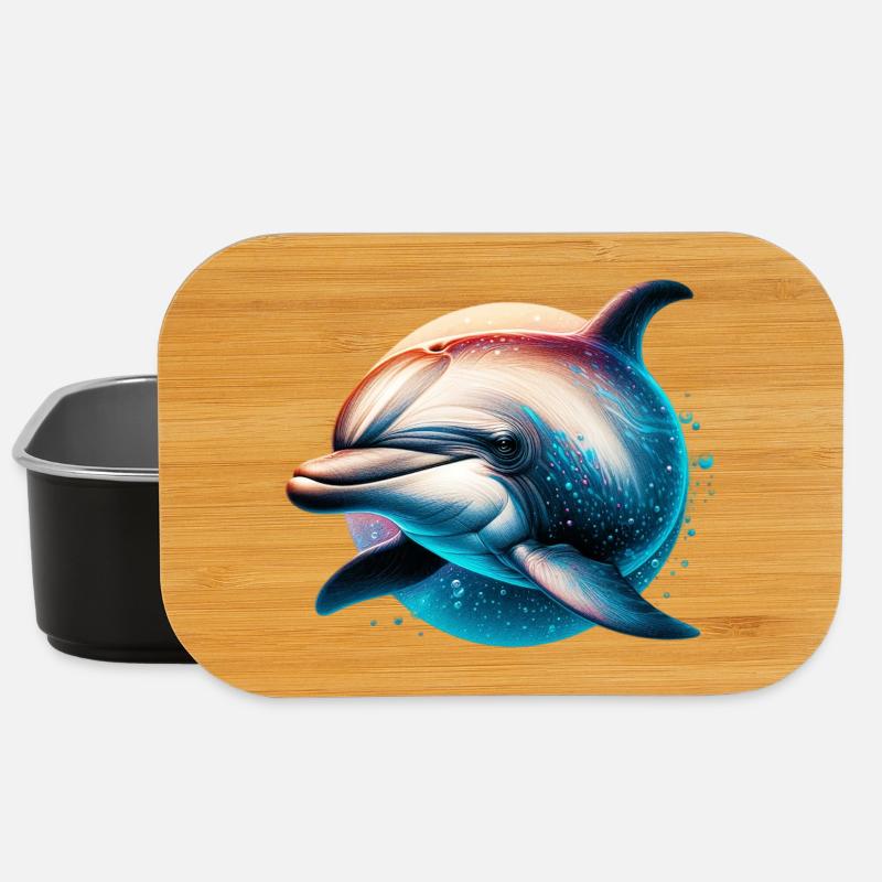 Delfin - Lunch Box - Schwarz