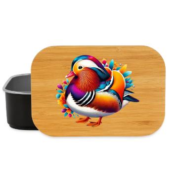 Mandarin duck - Lunch Box - black - Front