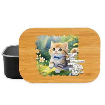 Ce que vous avez peut en avoir beaucoup - Chat - Boîte à goûter - noir - Devant