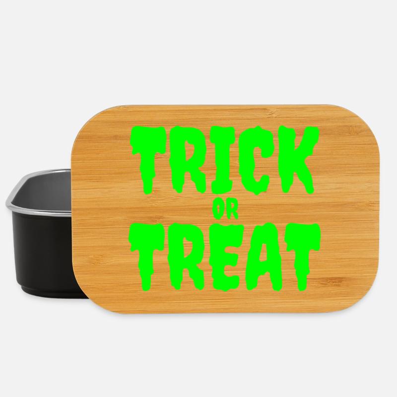 Glow-in-the-Dark Trick or Treat Design - Lunch Box - black