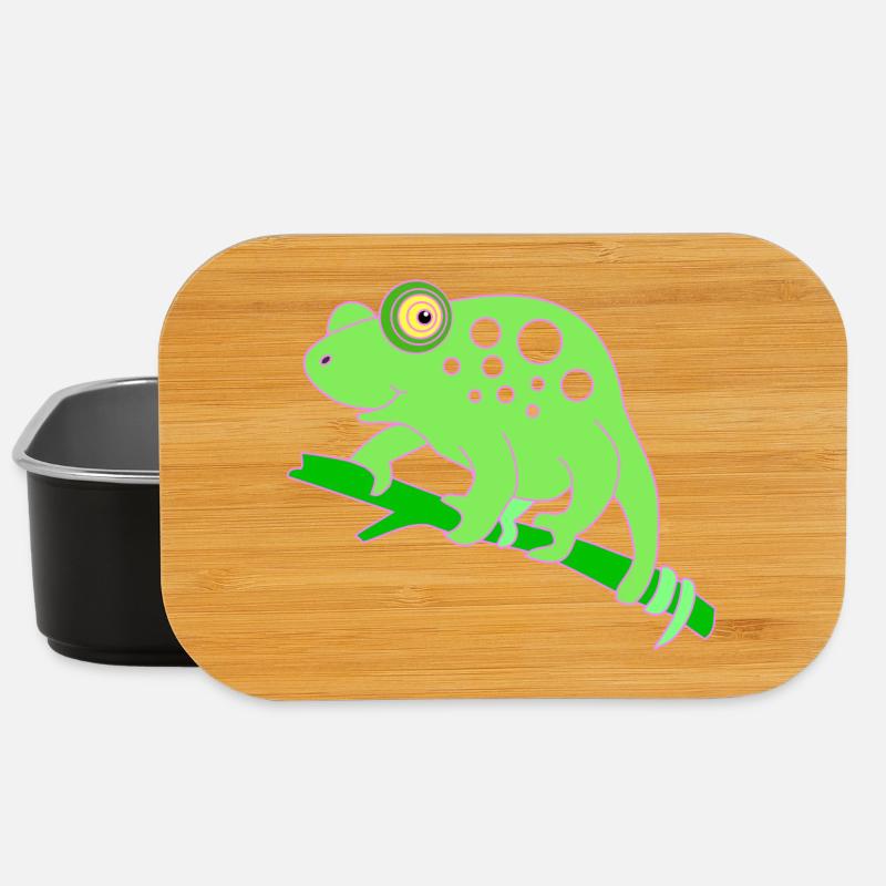 Chamaeleon tier - Lunch Box - Schwarz