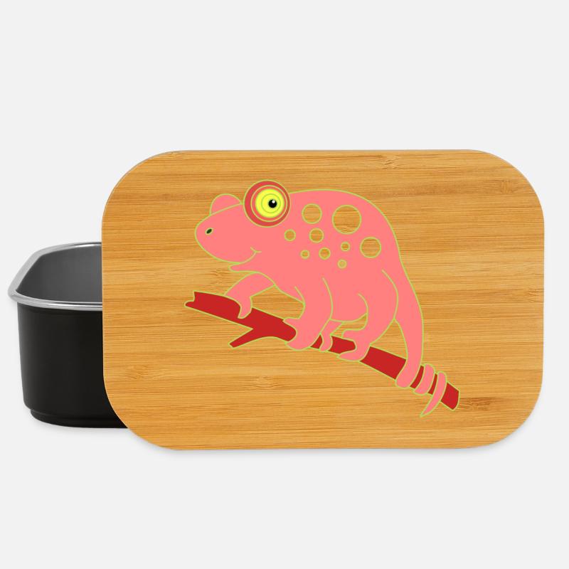 Chamaeleon tier - Lunch Box - Schwarz