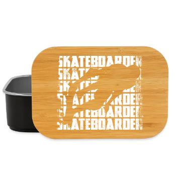 Skateur drôle - Boîte à goûter - noir - Devant