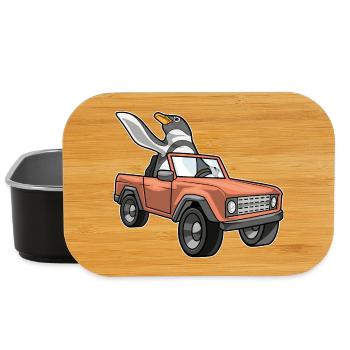 Penguin Car - Lunch Box - black - Front