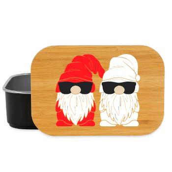 Doppel Santa Gnome Sonnenbrille - Lunch Box - Schwarz - Vorne