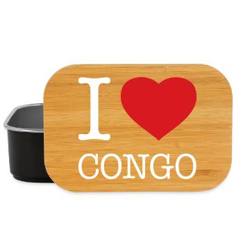 I LOVE CONGO - Lunch Box - Schwarz - Vorne