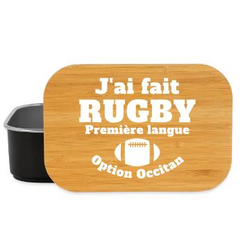 Rugby, Rugby, Rugby Sport - Lunch Box - black - Front