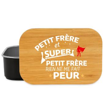 Humorous quote for heroic brother - Lunch Box - black - Front