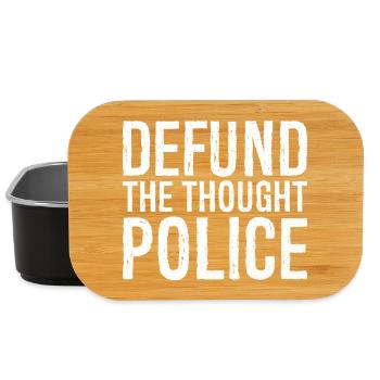 Supprimer le financement de la police de la pensée - Boîte à goûter - noir - Devant