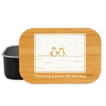 Coloring page for the lazy - Lunch Box - black - Front