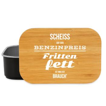 I Need Fry Fat Design Gift - Lunch Box - black - Front