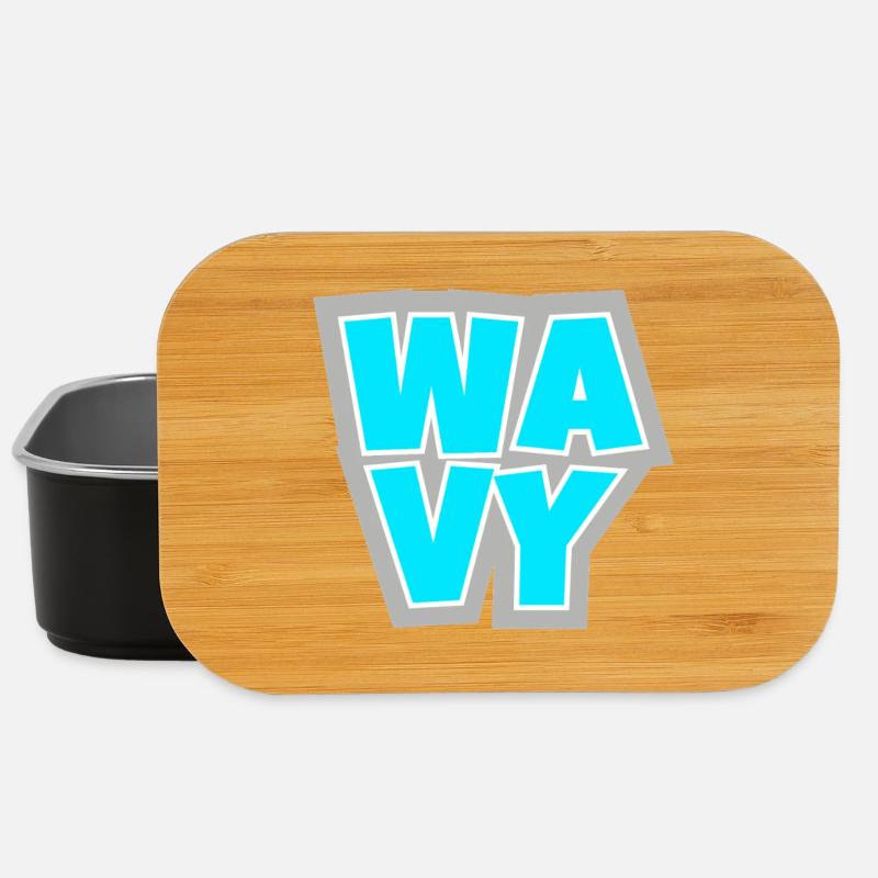 WAVY - relaxed, cool and always in the flow. - Lunch Box - black