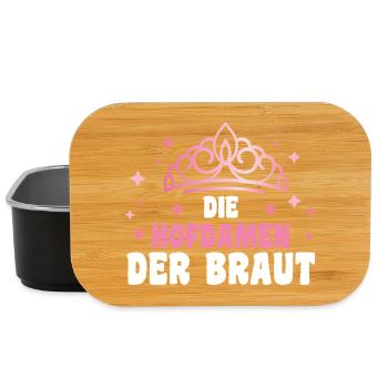 Bachelor Party Team Bride Hen Party - Lunch Box - black - Front