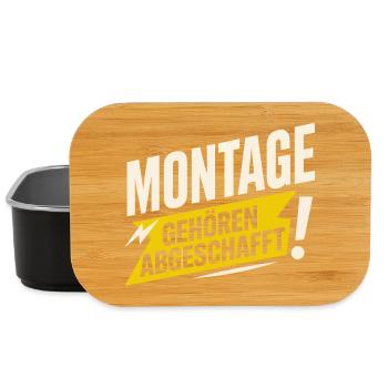 Mondays should be abolished – Funny Anti-Monday - Lunch Box - black - Front