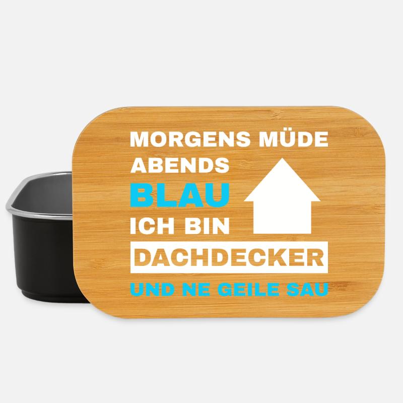 Dachdecker Dach Dachdeckerei Dachdeckermeister - Lunch Box - Schwarz