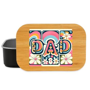 Flower Dad Blumen-Paneele - Lunch Box - Schwarz - Vorne