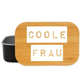 Voici à quoi ressemble une femme cool - Boîte à goûter - noir - Devant