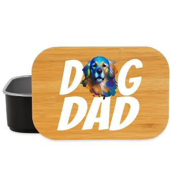 Golden Retriever Love Watercolor Art for Dog Dad - Lunch Box - black - Front