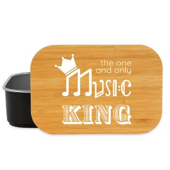 Music King - musical design for men - Lunch Box - black - Front