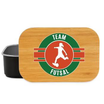 Futsal Team Mannschaft Spieler Futsaler Spiel - Lunch Box - Schwarz - Vorne