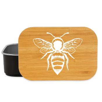 Biene Honigbiene Imker Geschenk - Lunch Box - Schwarz - Vorne