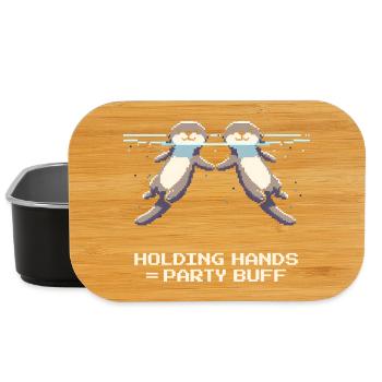 Holding hands = group strengthening | Otter RPG - Lunch Box - black - Front