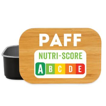 PAFF Nutriscore A – Offbeat humour - Lunch Box - black - Front