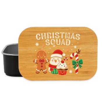Christmas Christmas Squad - Funny Candy - Lunch Box - black - Front