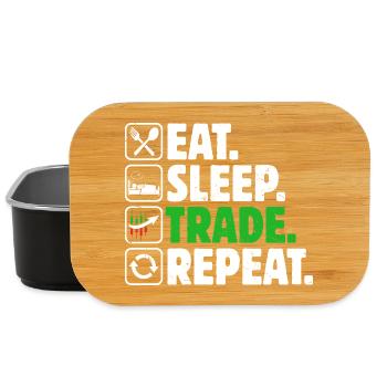 Aktien Börse Handeln Crypto Aktienmarkt Trader - Lunch Box - Schwarz - Vorne