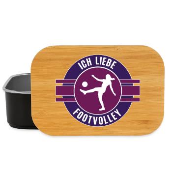 Ich Liebe Footvolley Footvolleyerin Team Mannschaf - Lunch Box - Schwarz - Vorne