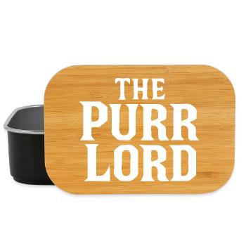 La typographie de la Mafia Purr Lord Bold - Boîte à goûter - noir - Devant