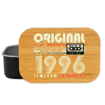 Original 1996 Vintage Vintage Anniversaire Rétro - Boîte à goûter - noir - Devant