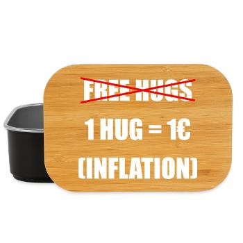 Free Hugs - Adjusted for Inflation - Lunch Box - black - Front
