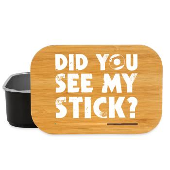 Did you see funny billiards billiards player - Lunch Box - black - Front