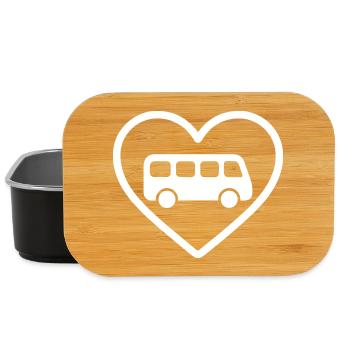 Heart Bus Driver - Lunch Box - black - Front