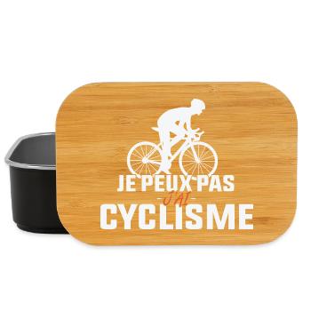 Ich kann nicht, ich habe Radfahren. - Lunch Box - Schwarz - Vorne