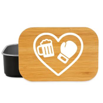 Heart Boxing Bier - Lunch Box - Schwarz - Vorne