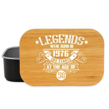 50 Jahre Legenden Jahrgang 1976 Vintage Geburtstag - Lunch Box - Schwarz - Vorne