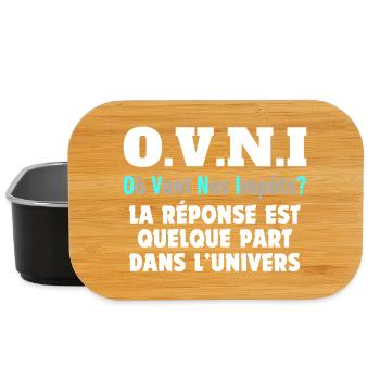 OVNI - Boîte à goûter - noir - Devant