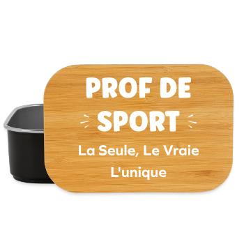 Sports teacher: true uniqueness - Lunch Box - black - Front