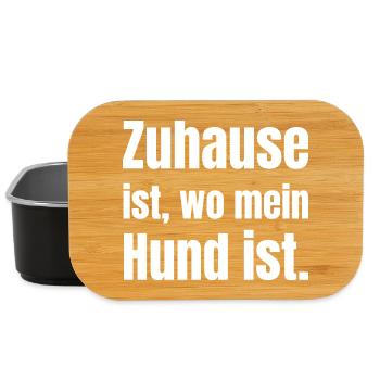 Home is where my dog is - Lunch Box - black - Front