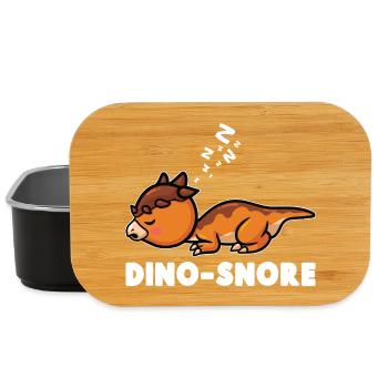  Dinosaur Paleontology Dino Sleeping - Lunch Box - black - Front