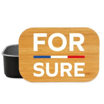macron Ganz sicher - Lunch Box - Schwarz - Vorne
