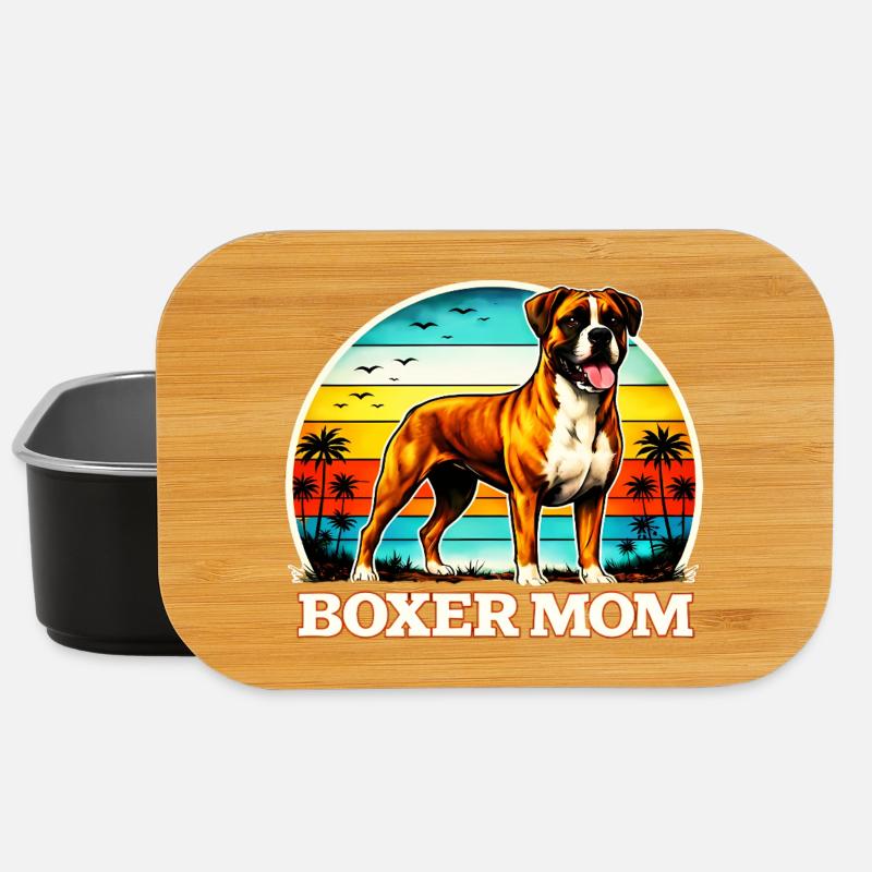 Boxer Mom  - Lunch Box - Schwarz