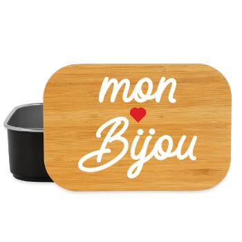 My Jewel Heart Script - Lunch Box - black - Front