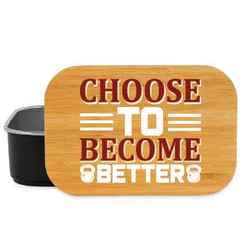 Choose become better - Lunch Box - Schwarz - Vorne